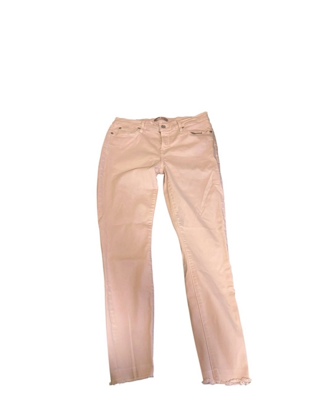 7 For All Mankind Light Pink Skinny Jeans Size 30